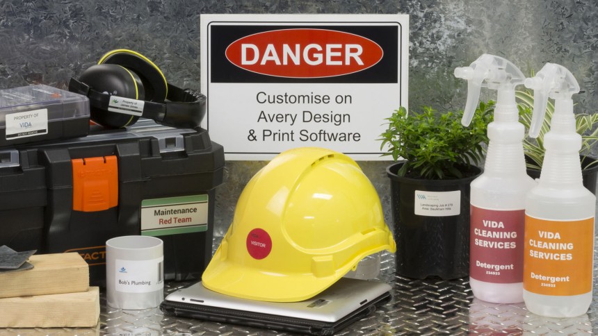 Industrial grade labels and signage