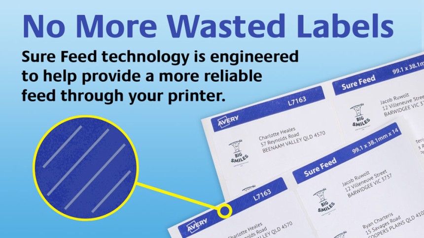 Avery Surefeed Labels