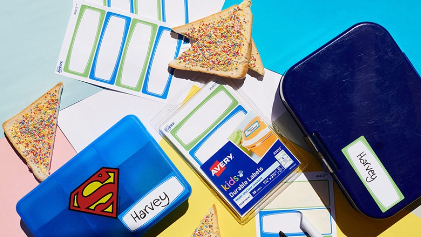 Avery Kids Lunch Box Labels