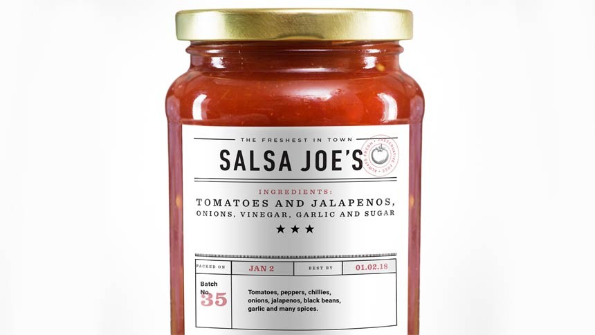 Tomato Salsa Product Label & Custom Sticker Design & Print