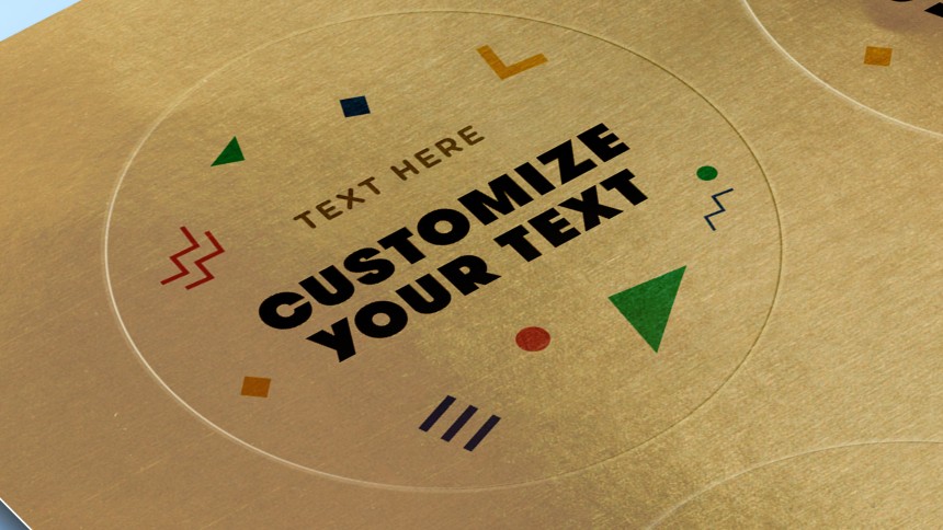 Material - Gold Paper Labels