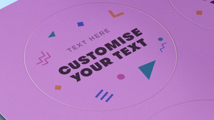 Material - Purple Paper Labels