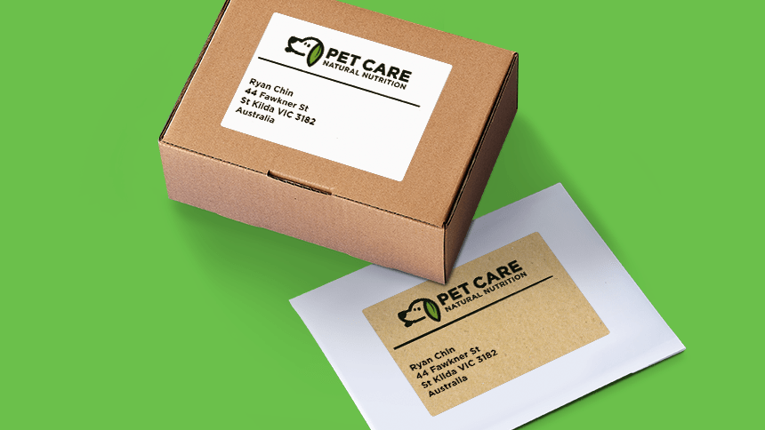 Kraft and Enviro Address Labels