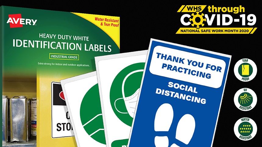 October safe work Industrial Labels