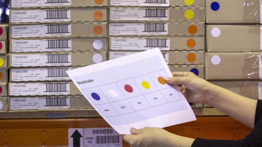 Warehouse dots