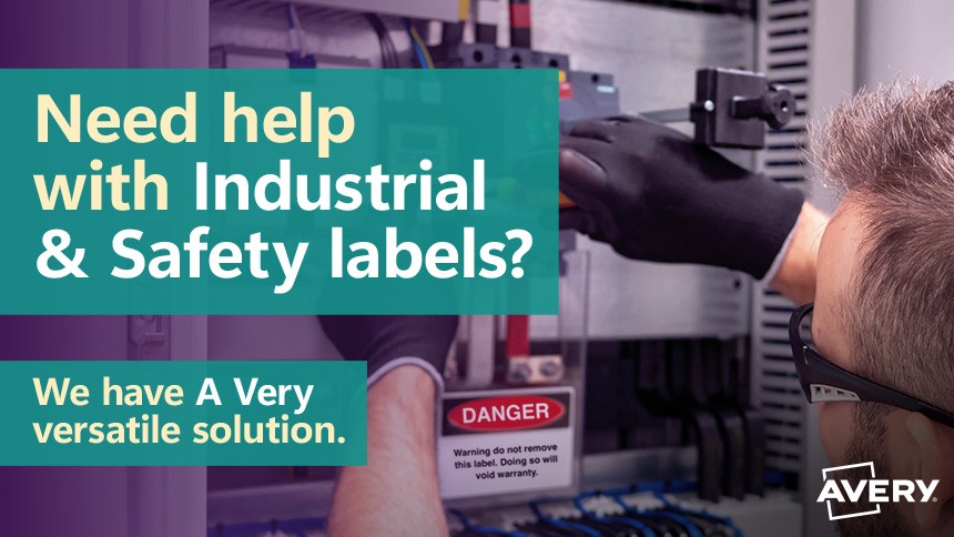 Need help with Industrial & Safety labels? We have A Very versatile solution.