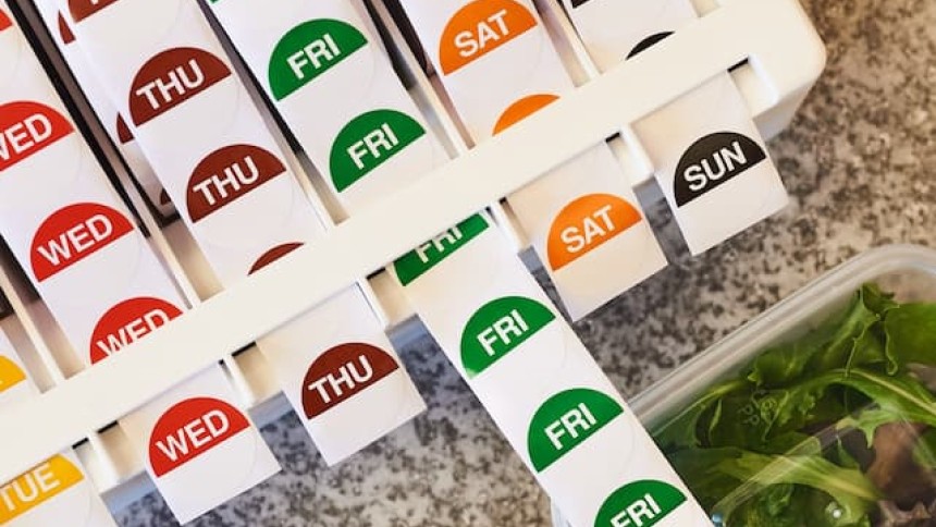 Food Rotation Labels Square Dispenser