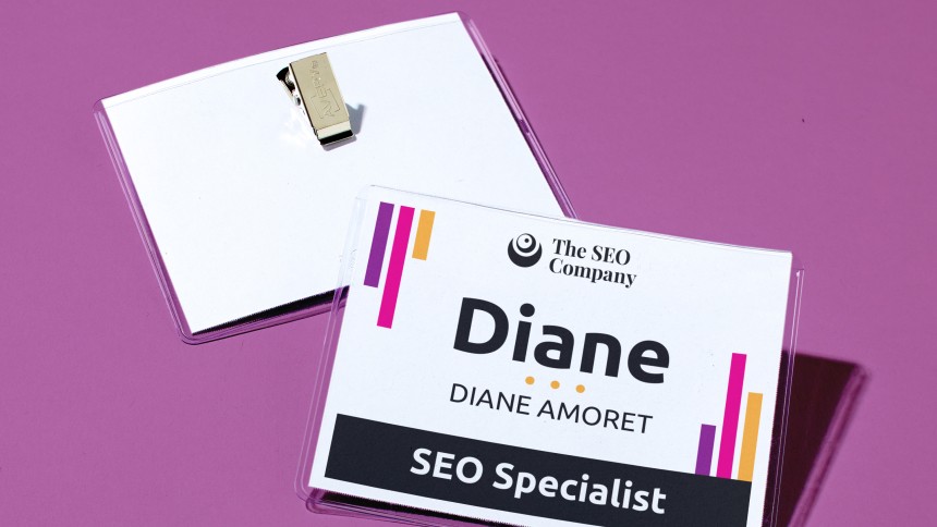 Name Badge Kit Purple