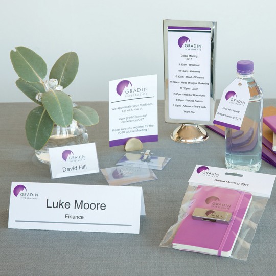 Avery cards, labels, delegate cards, menus all perfect for conferencing.