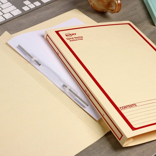 Folder with Spiral Spring Transfer