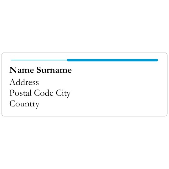Blue Lines - Address Labels Design