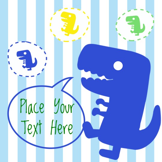 Avery dinosaur template design