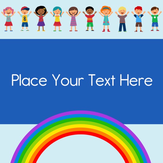 Avery rainbow template design