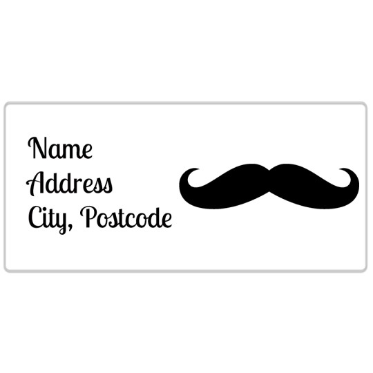Avery Moustache Template designs for Father's Day