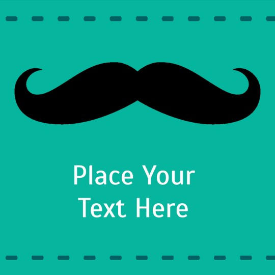 Avery Moustache Template designs for Father's Day