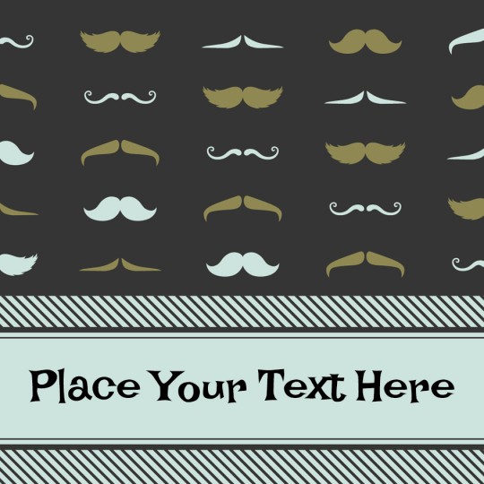Avery Moustache Template designs for Father's Day