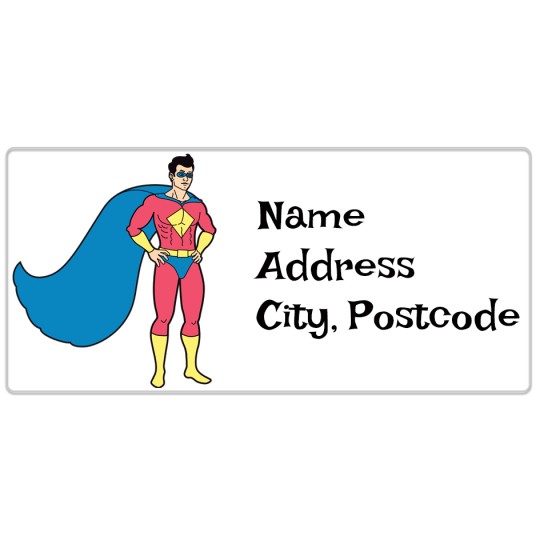 Avery Superman Template designs for Father's Day