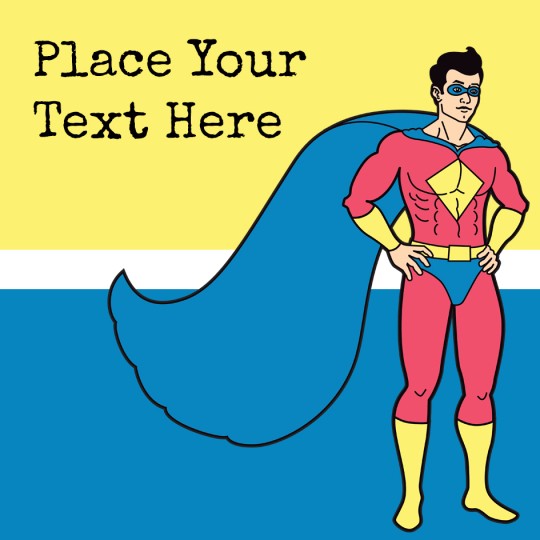 Avery Superman Template designs for Father's Day