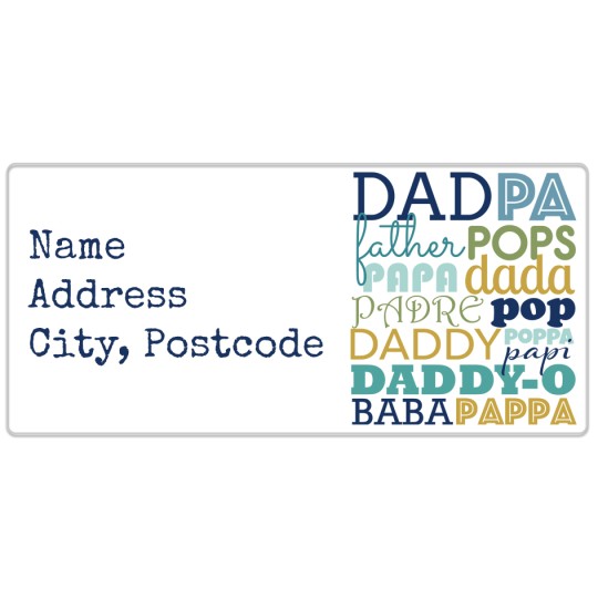 Avery Template designs for Father's Day