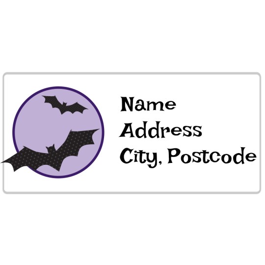 Avery Batty Halloween Template Design