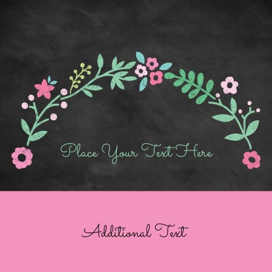 Avery Chalkboard Template design for Mother's Day