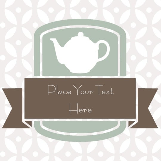 Avery Teapot Template design for Mother's Day