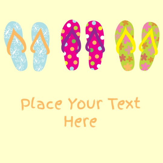 Avery Flip Flop Template design
