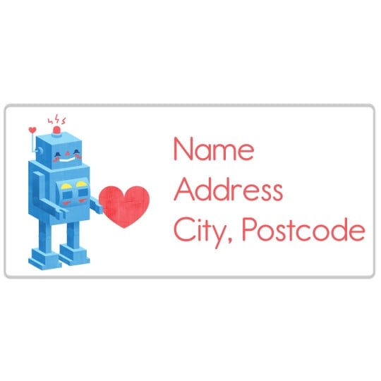 Avery Valentines Roboto Template Design