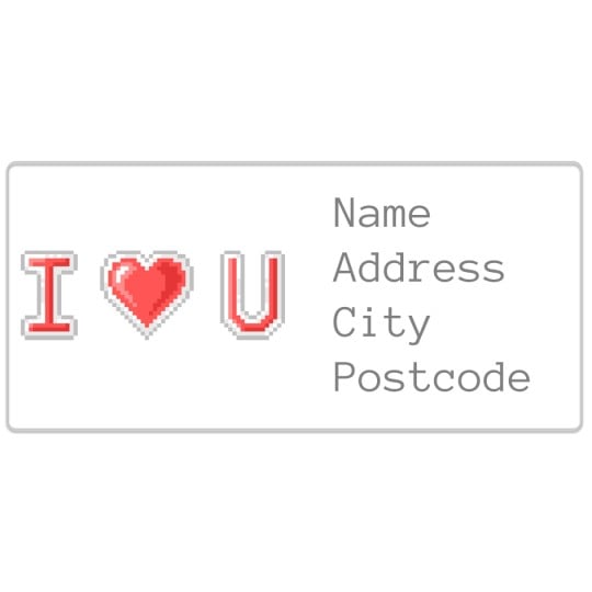 Avery Digital Valentines Template Design