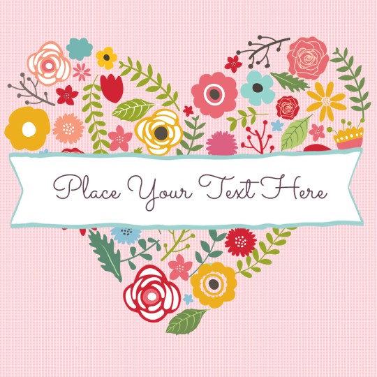 Avery Heart Template design