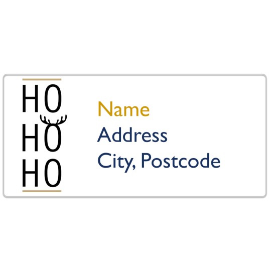 Ho Ho Ho Avery Template designs for Christmas