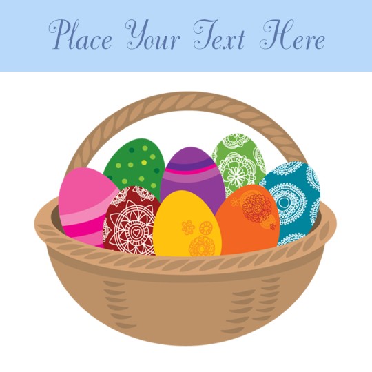 Easter Basket Template Design for Avery Design & Print