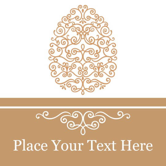 Bronze Egg Template Design for Avery Design & Print