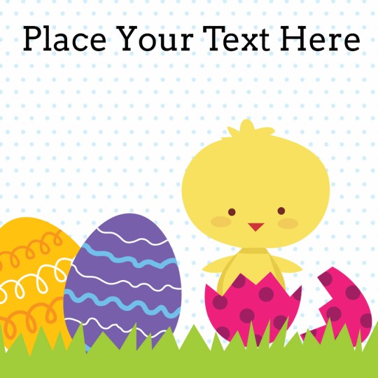 Easter Chick Template Design for Avery Design & Print