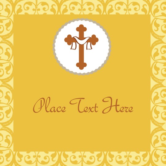 Easter Cross Template Design for Avery Design & Print