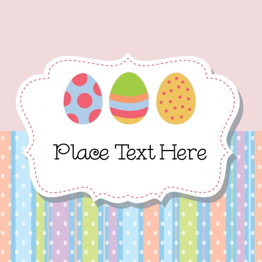 Easter Egg Template Design for Avery Design & Print