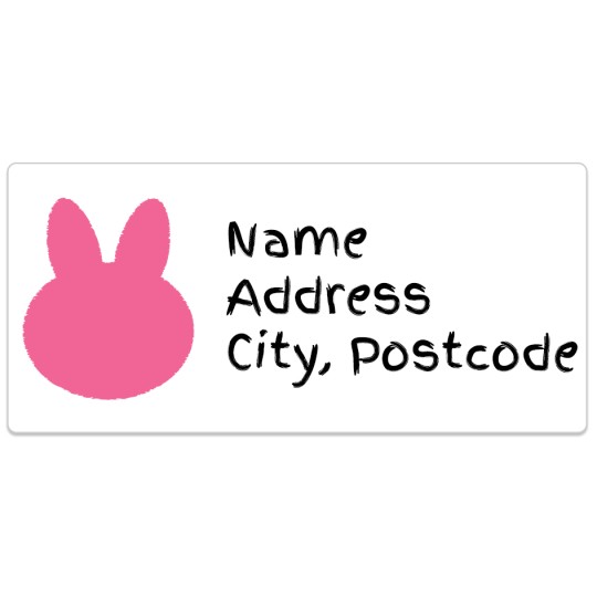 Pink Bunny Template Design for Avery Design & Print