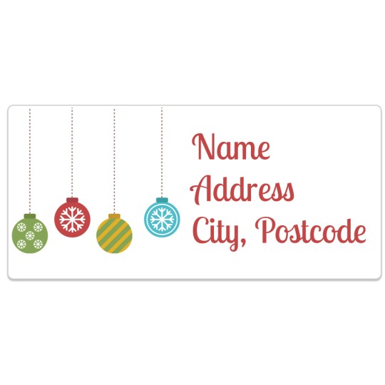 Crafty Ornaments Avery Template designs for Christmas
