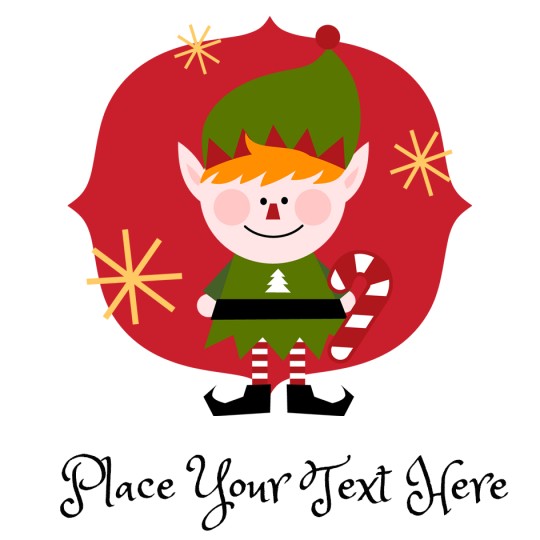 Elf Magic Avery Template designs for Christmas