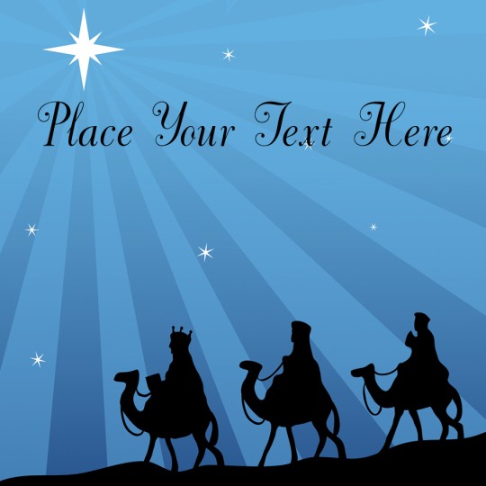 Three Kings Avery Template designs for Christmas