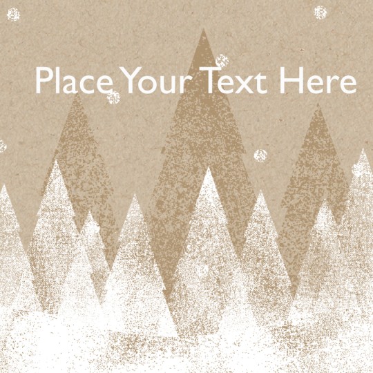 Winter Trees Avery Template designs for Christmas