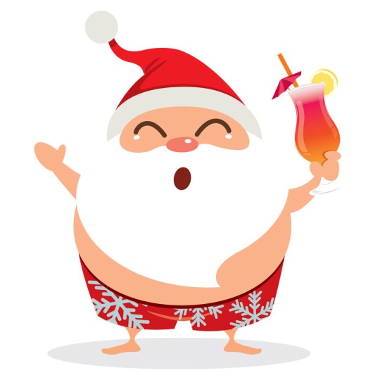 Santa Drink Avery Template designs for Christmas