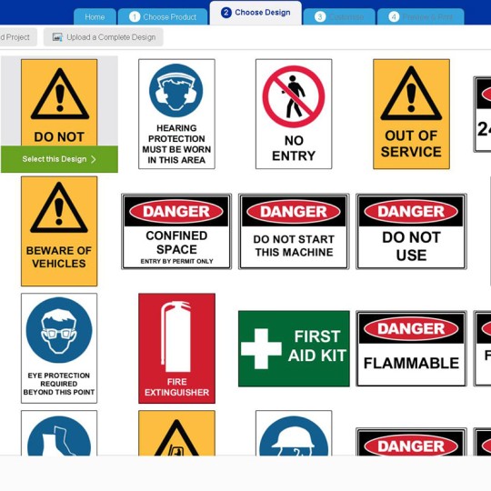 Avery Industrial Signage Templates