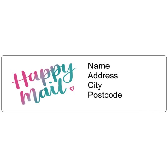 Happy Mail - Address Labels Design