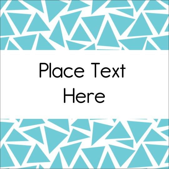 Aqua Geometric Triangle Design Template
