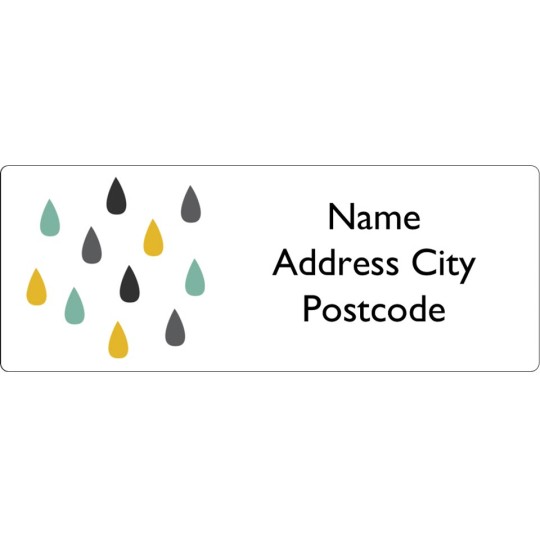 Raindrop - Address Labels Design