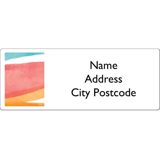 Watercolour Wash - Address Labels Design