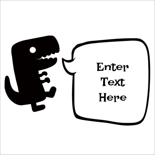 Dinosaur Avery template