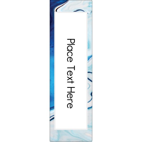 Blue Swirl Lever Arch Filing Label Template