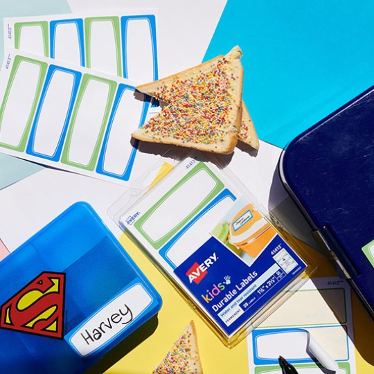 Avery Kids Lunch Box Labels